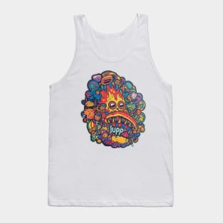 “JUPP” Alternate Dimension Sticker Art Tank Top